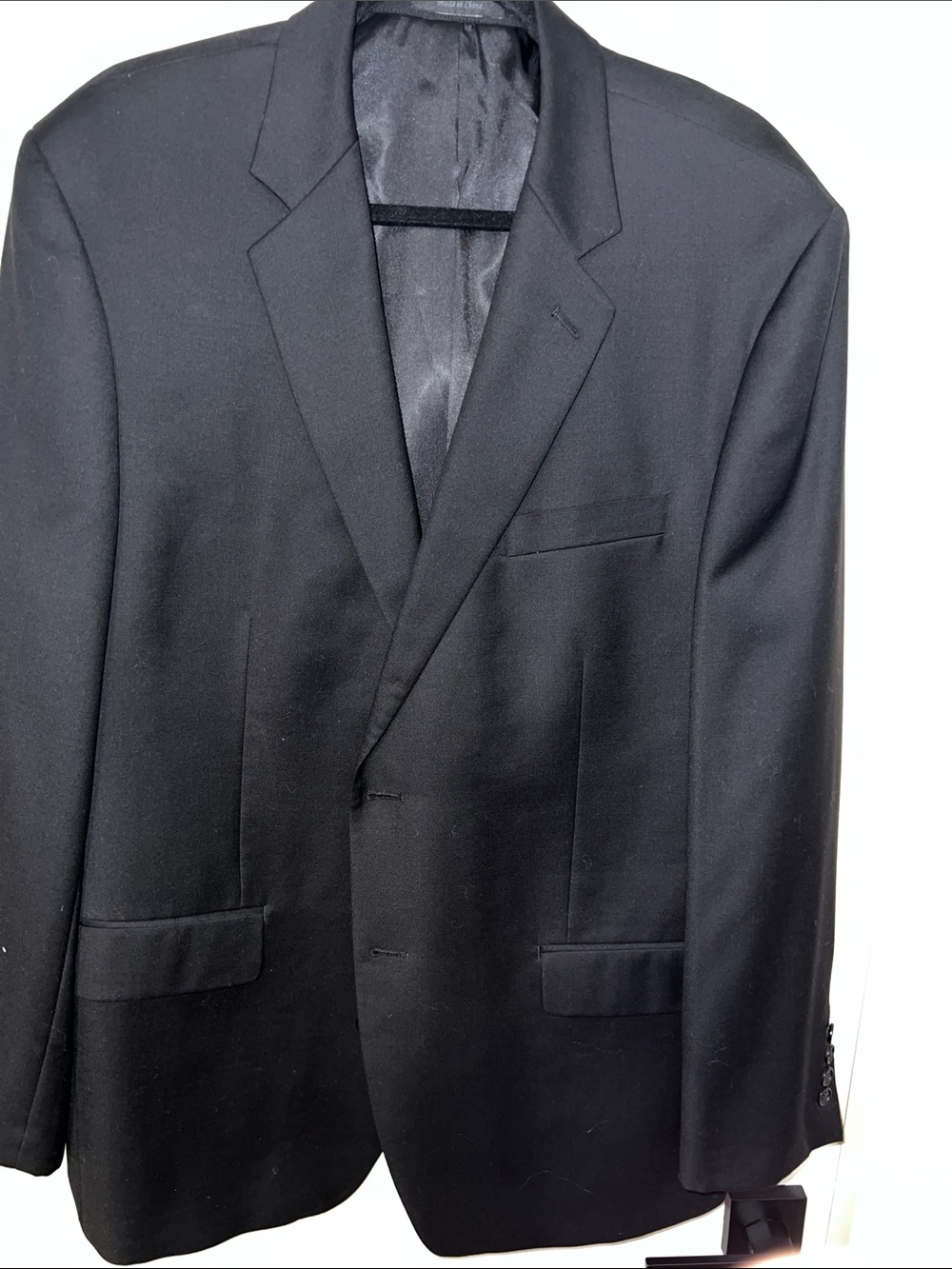 Calvin Klein Black Men's Suit Jacket - Single-Breasted Blazer